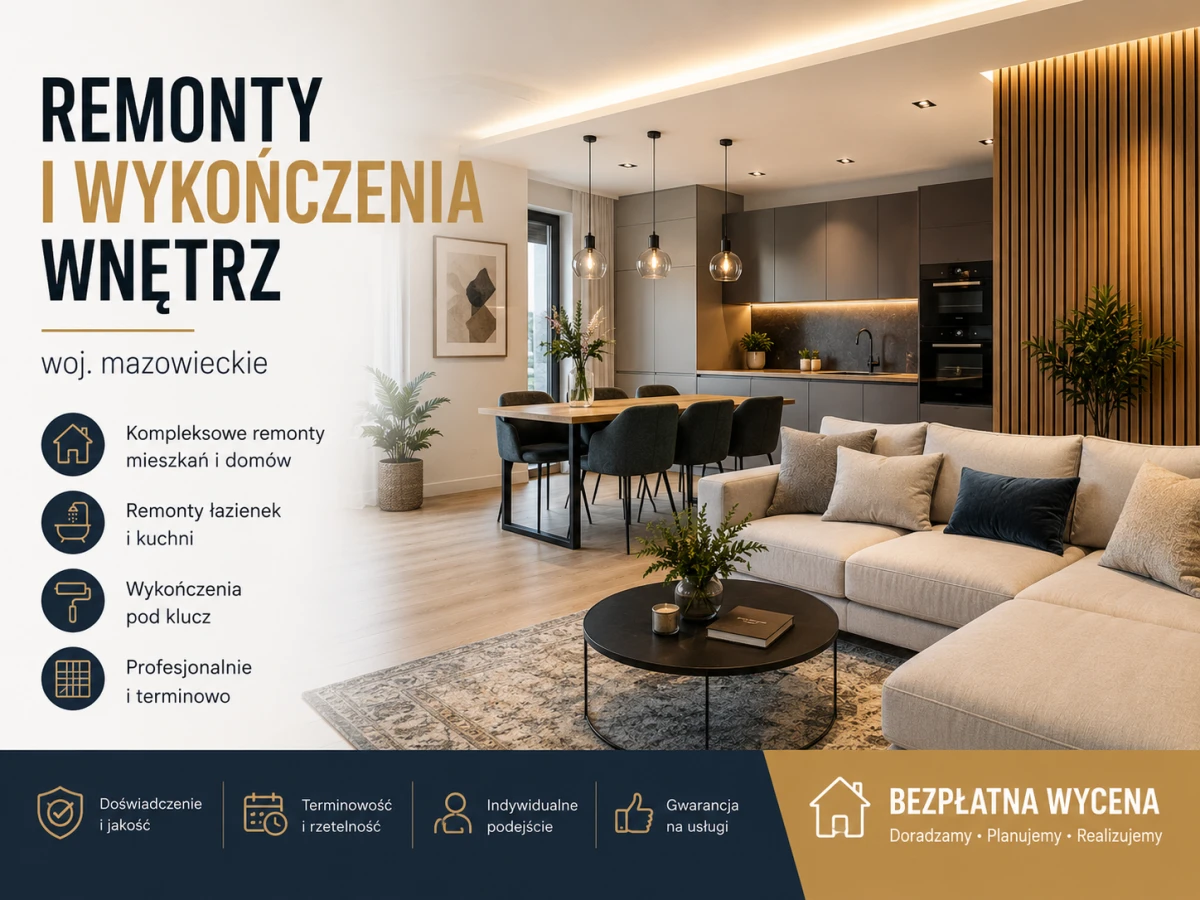Remonty i wykończenia pod klucz - tanio i solidnie 