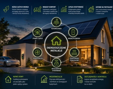 Jak zaplanować energooszczędne instalacje w nowym lub modernizowanym domu?